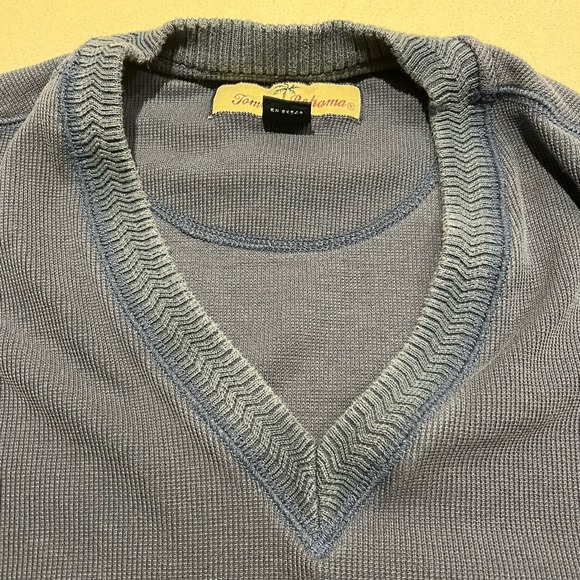 Tommy Bahama Sweater Vest Men’s‎ Xl Slik Blend Blue Vest - Picture 3 of 12
